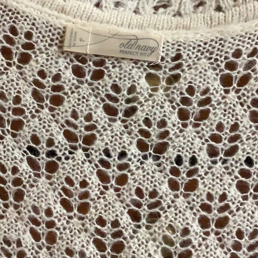 Cream Old Navy Sweater vest - Picture 2 of 4